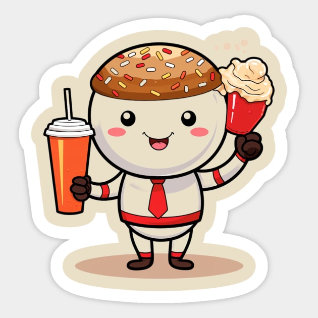 Donut kawaii  junk food T-Shirt cute  funny Sticker by nonagobich